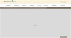 Desktop Screenshot of foundationsource.com